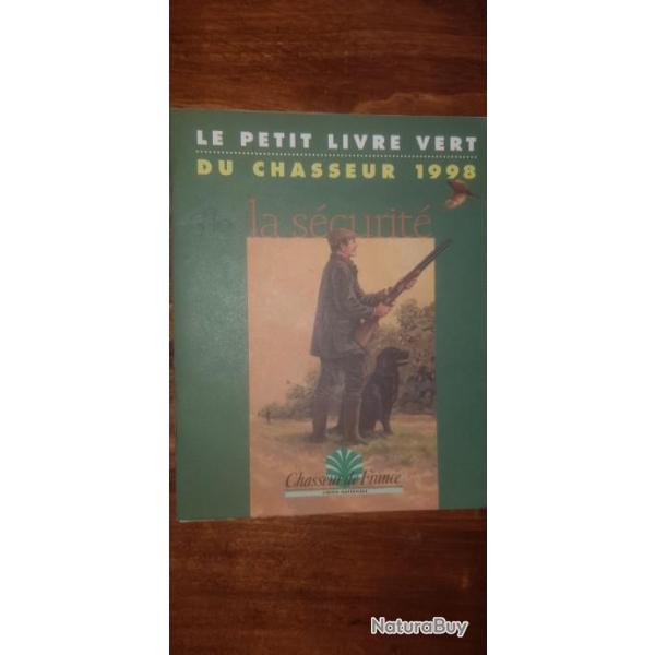 petit livre vert du chasseur 1998