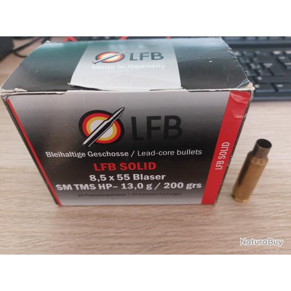 lot de 20 douilles LFB 8 5 x 55 blaser