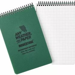 Carnet tout temps 100 pages 96mm x 148mm Modestone Vert Olive
