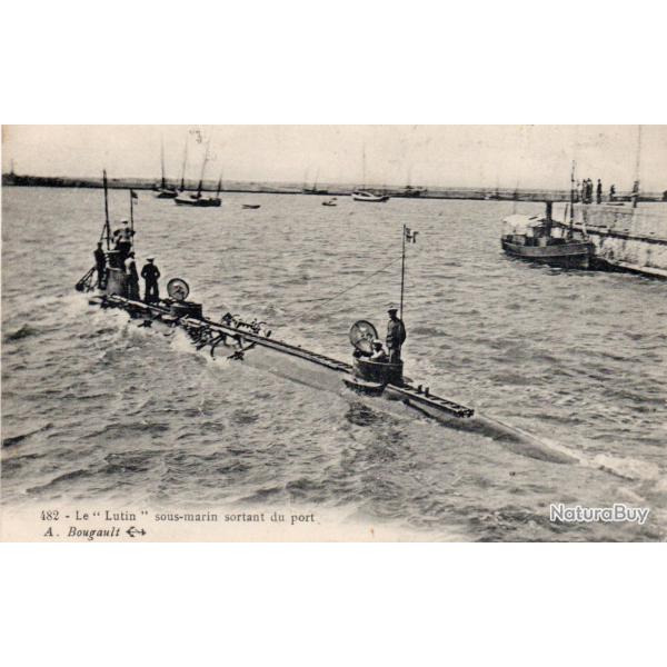 CPA -MARINE DE GUERRE - Le Sous-Marin  Le " Lutin "  N�1457