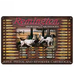 Plaque d&eacute;corative m&eacute;tal Remington Calibres