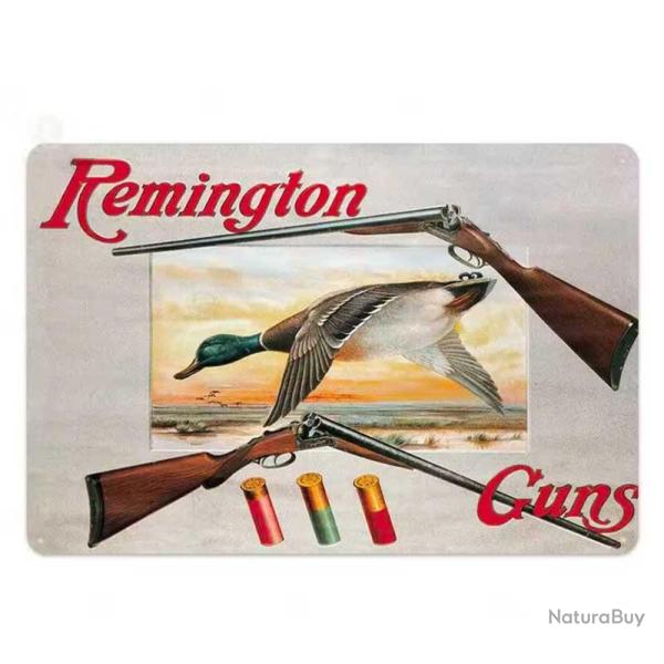 Plaque dcorative mtal Remington colvert