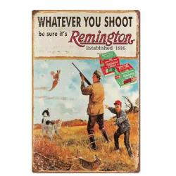 Plaque d&eacute;corative m&eacute;tal Remington Shoot