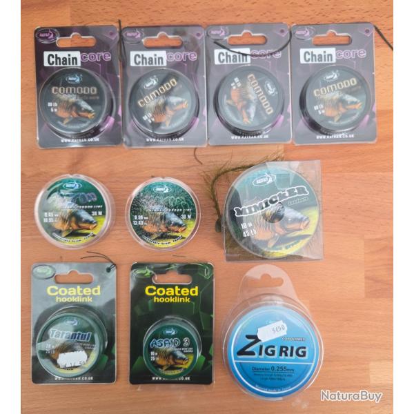 Lot tresse leadcore nylon KATRAN