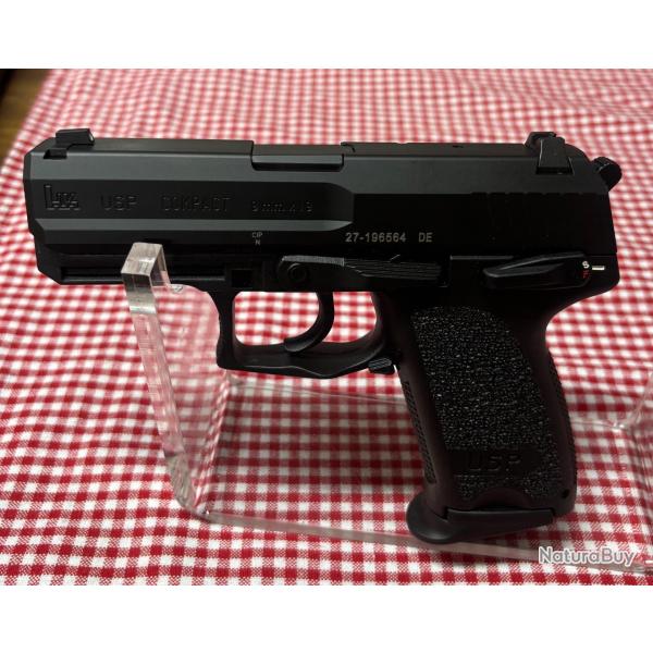 *Promo Flash ! Pistolet - H&K - USP COMPACT - 9MM - SA/DA - NOIR - 13 CPS - HK262103