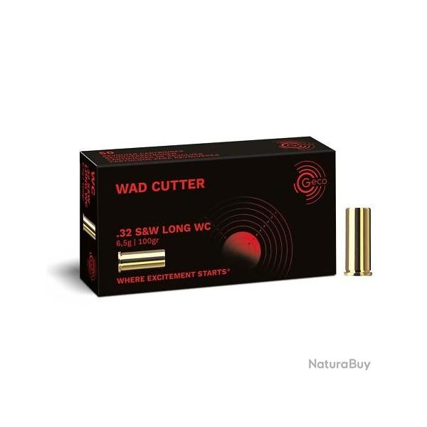 MUNITIONS GECO .32S&W Long WC 100gr X50