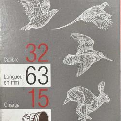 Cartouches FOB calibre 32/63 (14 MM) bj 15g n&deg;10 x10