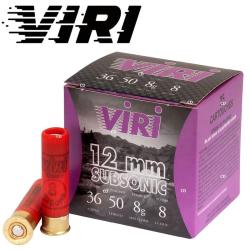 Cartouches FOB VIRI calibre 12MM (36/50) SUBSO 8g n&deg;8 x25
