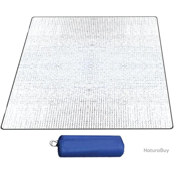 Tapis Isolant Camping, 200x200cm Tapis de Sol de Camping en Mousse,Tapis Isolant Thermique Aluminium