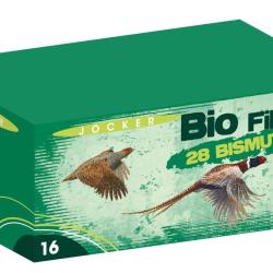 Cartouches Jocker BIO Fiber 28 Bismuth - Cal: 16/67 - Plomb n&deg;4 - 28g - Bourre biod&eacute;gradable - boite