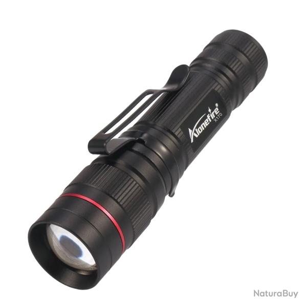 Lampe Torche LED Puissante pour Chasse & Randonn�e - Compacte, Zoomable, 3 Modes Envoi Lettre Suivie