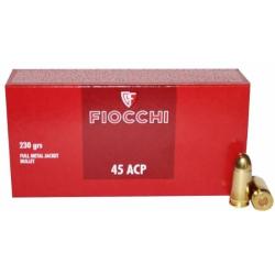 Cartouches Fiocchi Cal. 45 ACP FMJ 230 gr x 500