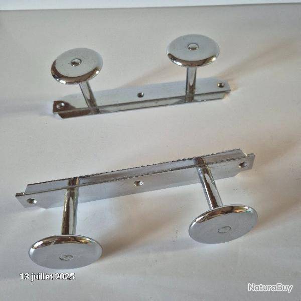 Porte manteaux double pat�res des ann�es 60  , lot de 2 identiques