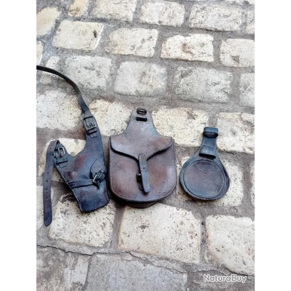 Cavalerie lot de cuir