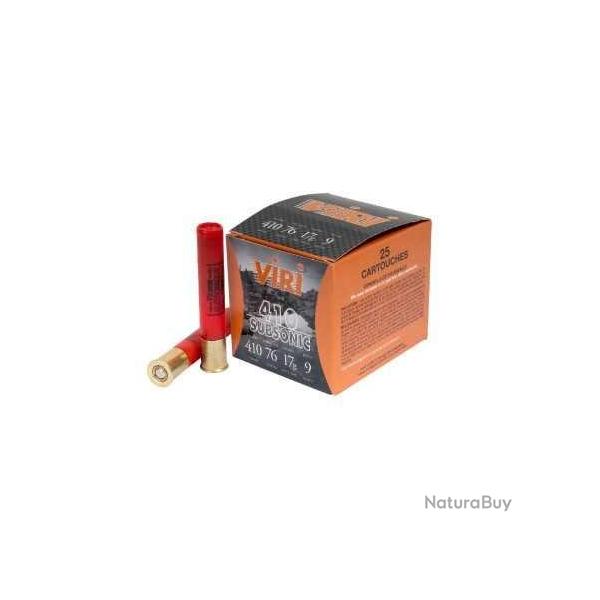 Cartouches FOB VIRI SUBSONIC calibre 410/76 17g n�9 x25