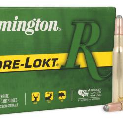 Cartouches REMINGTON CORE LOKT SP - Cal: 30-06 SPRINGFIELD - 220gr - boite de 20