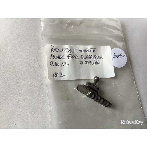 VENDU PAR LE-CUIRASSIER RESSORT N2 BOUTON SRET SUPERPOS ITALIEN CAL 12 COULEUR ARGENT