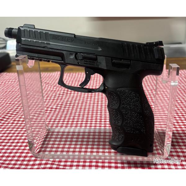 Nol maintenant ! Pistolet - H&K - SFP9 SD PADDLE - 9MM - NOIR - 15 CPS - 2 CHARGEURS - HK262505