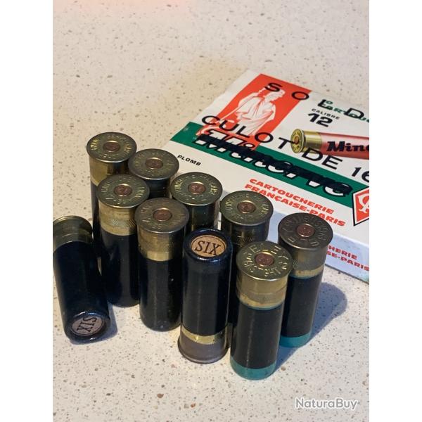 ancienne boite de cartouche calibre 12 cartoucherie franaise