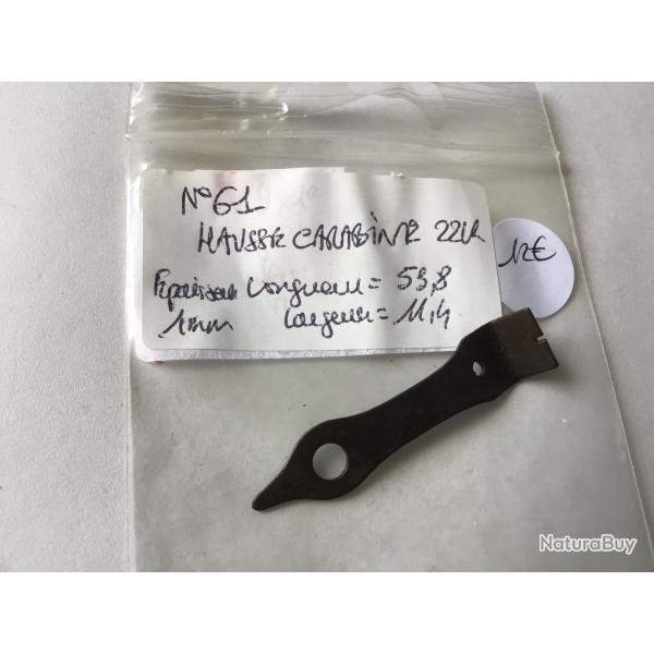 VENDU PAR LE-CUIRASSIER N61 HAUSSE DE CARABINE TYPE 22 LR