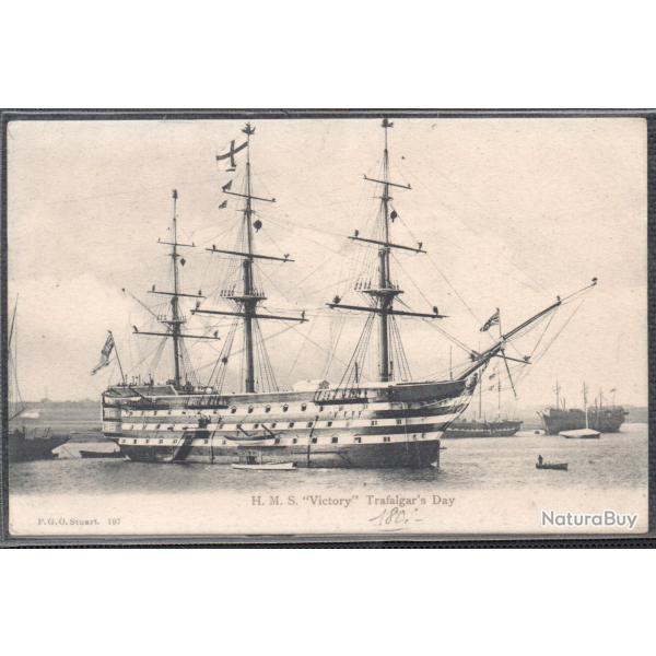 CPA - H . M . S . " Victory " Trafallgar s Day N�1463