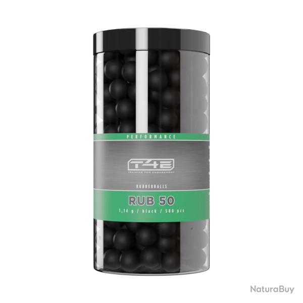 Munition Billes Umarex T4E CAOUTCHOUC CAL 50 X500