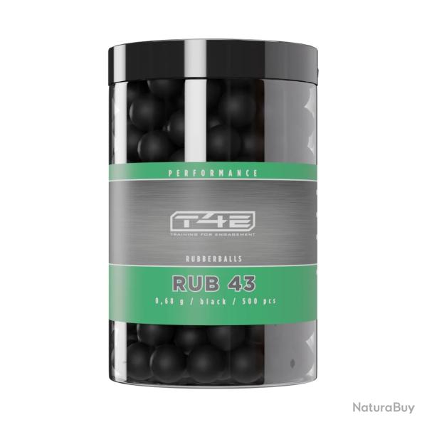 Munition Billes Umarex T4E CAOUTCHOUC CAL.43 X500