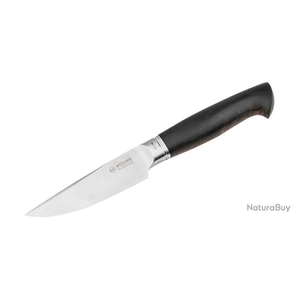 Boker Couteau Collection 2024 - Edition limit�e - Lame 105mm - Manche Erable fris� - Etui cuir