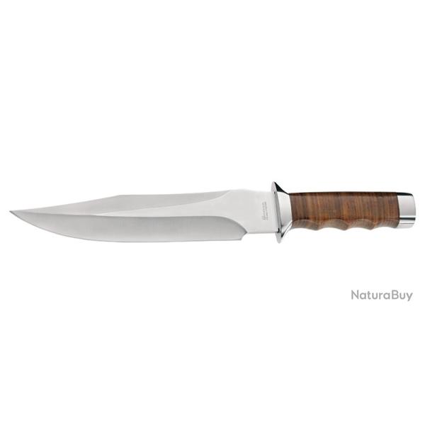 Couteau Boker Giant Bowie - Lame 207mm - Manche Cuir - Etui Cuir