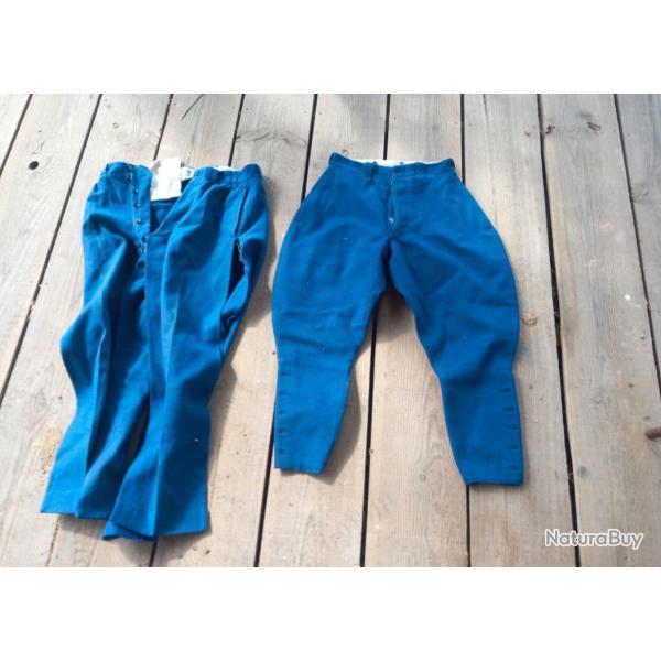 2 pantalons fabriqu�s � Alger fin des ann�es 1950