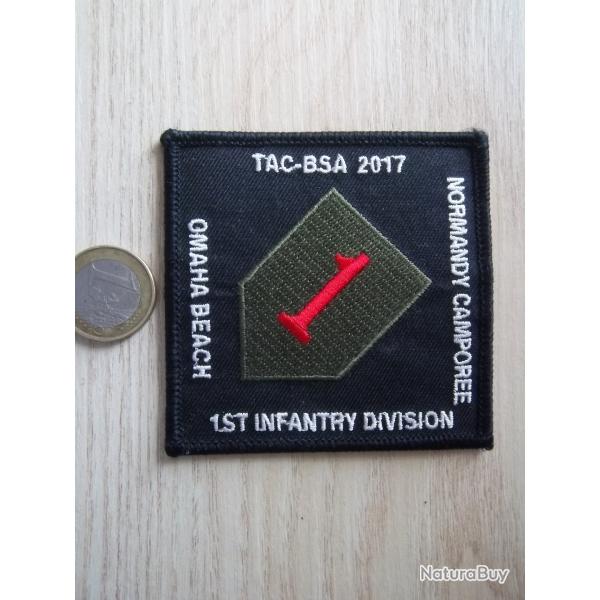 US Army insigne tissu �cusson militaire 1�re division d'infanterie Omaha Beach