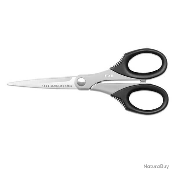 Ciseaux � broder Kai "S�rie 1000" 16,5cm gris et noir