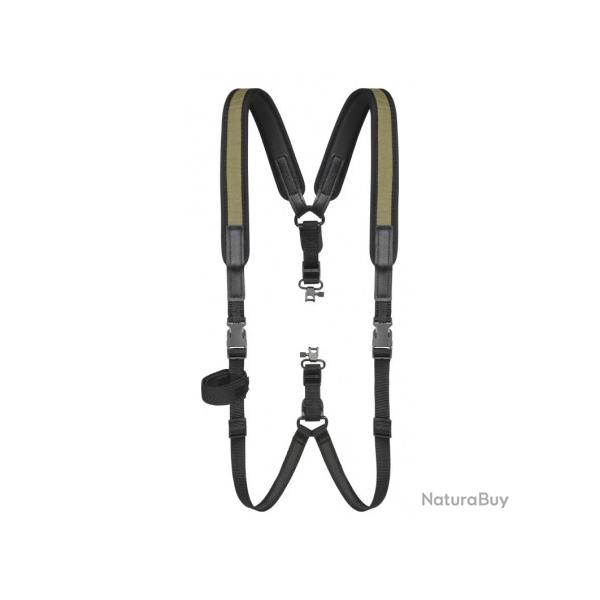 Bretelles harnais n�opr�ne avec grenadi�re prohunt ligne verney carron verte