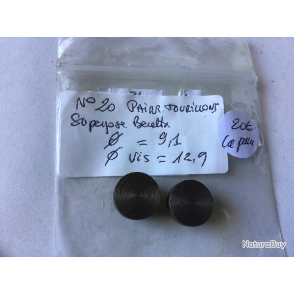 VENDU PAR LE-CUIRASSIER N�20  PAIRE DE TOURILLONS SUPERPOS� BERETTA