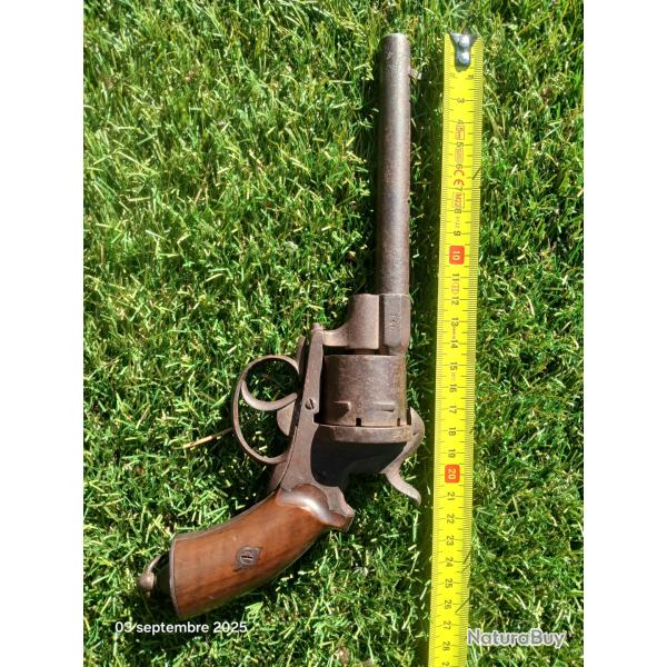 Revolver lefaucheux r�glementaire arm�e fran�aise mod�le 1858 guerre de 1870 et 1914
