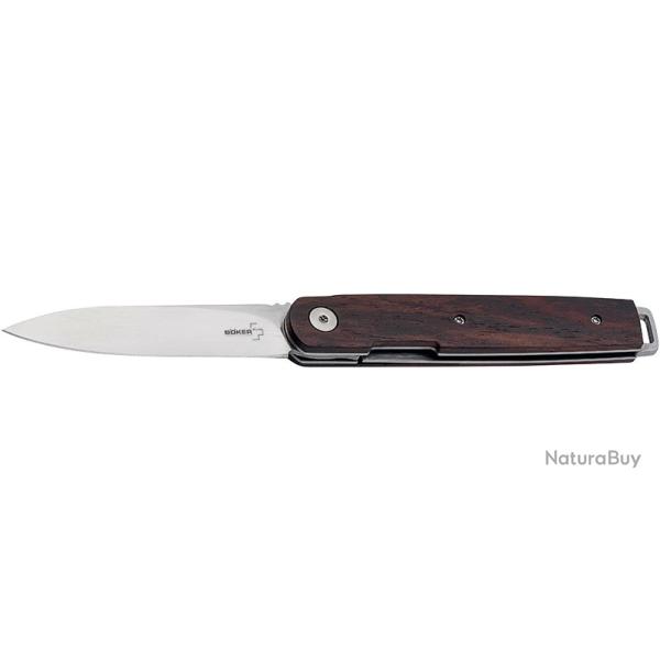 Boker Couteau LRF Cocobolo- Lame 78mm - Manche Cocobolo - Clip