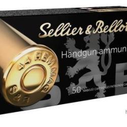Cartouches Sellier & Bellot calibre 44 rem mag sp 240grs 15.55g x50