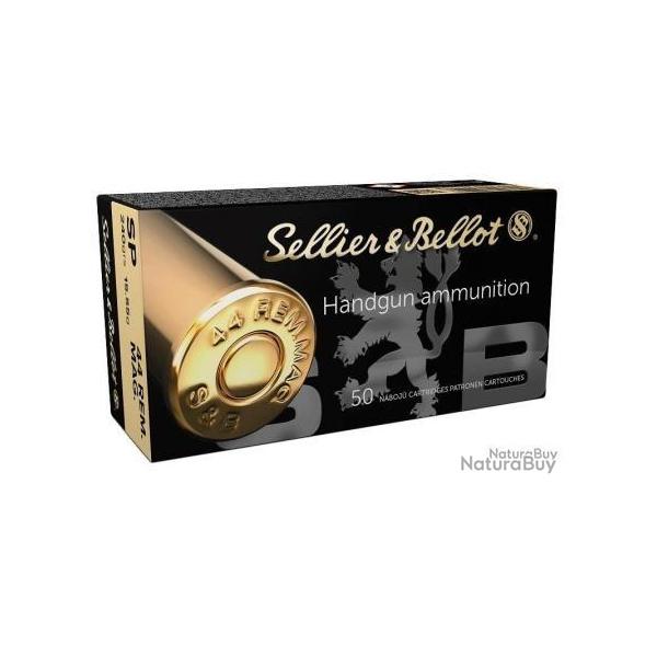 CARTOUCHES Sellier & Bellot calibre 44 rem mag sp 240grs 15.55g x50