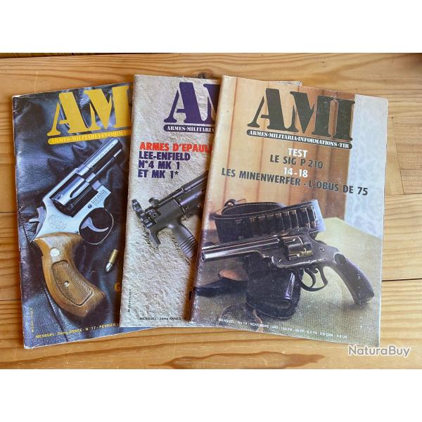 Lot de 3 revues A.M.I