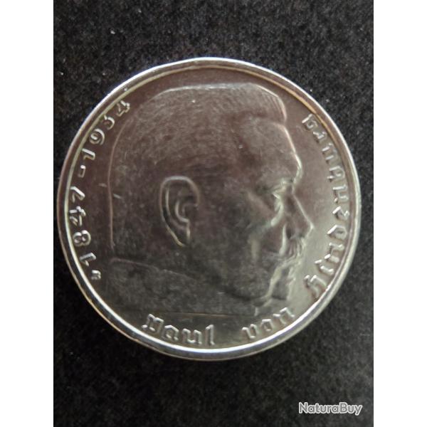 Piece argent reishmarks 1938