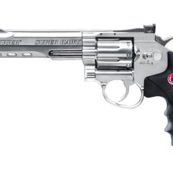 R&eacute;plique revolver Super Hawk 8 Pouces CO2 silver (chrome)