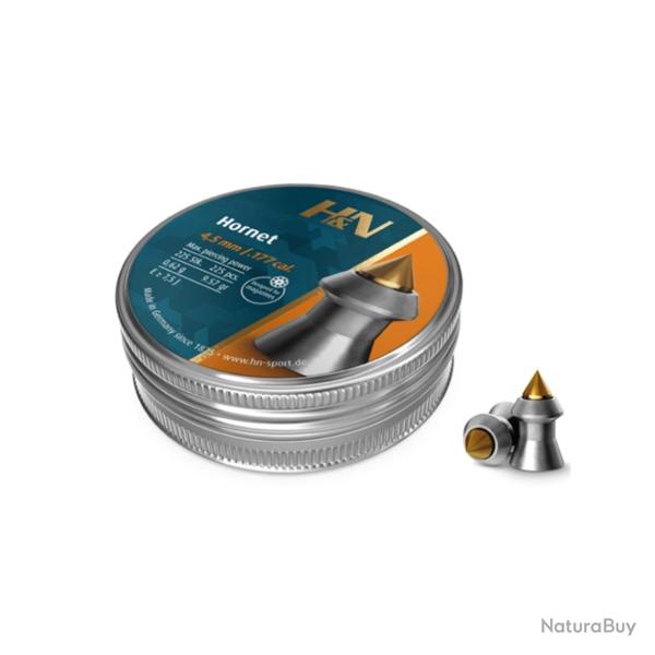 Boite de 225 plombs Hornet H&N SPORT 4.5 mm