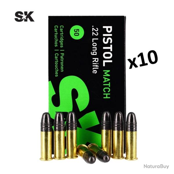 MUNITIONS SK Pistol Match - 22LR 40gr x500