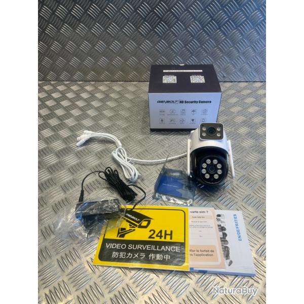 Camera de surveillance genbolt gb201h-4g 4g PoE PTZ double cam