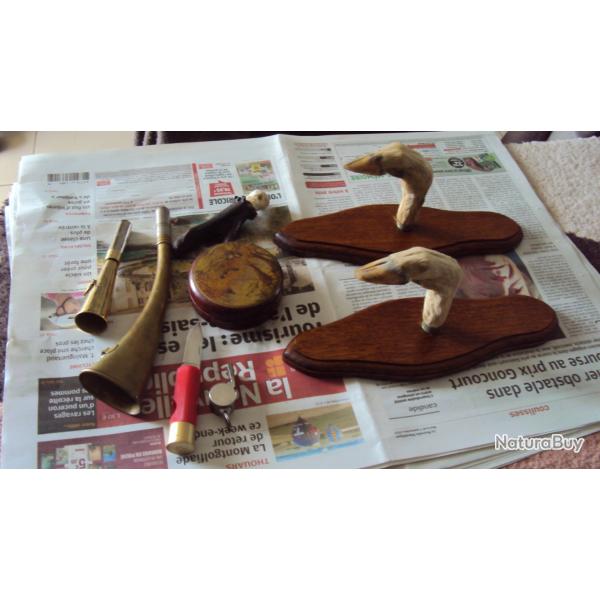 porte-fusil + accessoires de chasse