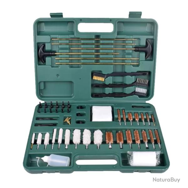 Kit de nettoyage universel pour armes - Pistolets, fusils, carabines Complet avec bo�te de rangement