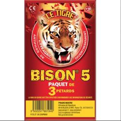 1 PAQUET DE 3 PETARD LE TIGRE BISON N&deg;5