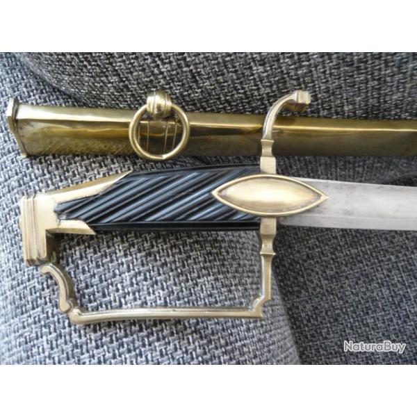 SABRE D'OFFICIER DE CAVALERIE LEGERE PERIODE CONSULAT 1ER EMPIRE OU NAPOLEON 1ER