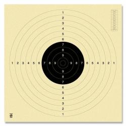 Cibles pistolet 25 m&egrave;tres (C50) non num&eacute;rot&eacute;es GEF