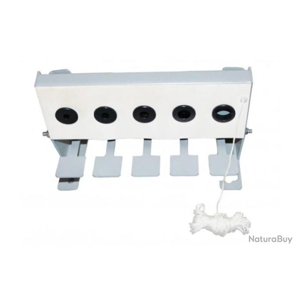 Support m�tallique type Biathlon 5 trous pour tir � plombs